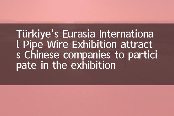 土耳其欧亚国际管材线材展览会吸引中国企业参展