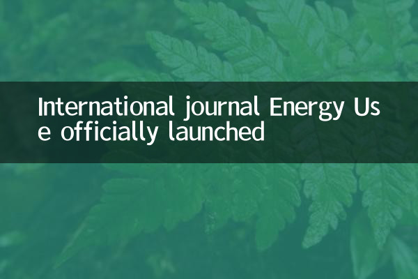 国际期刊Energy Use正式启运